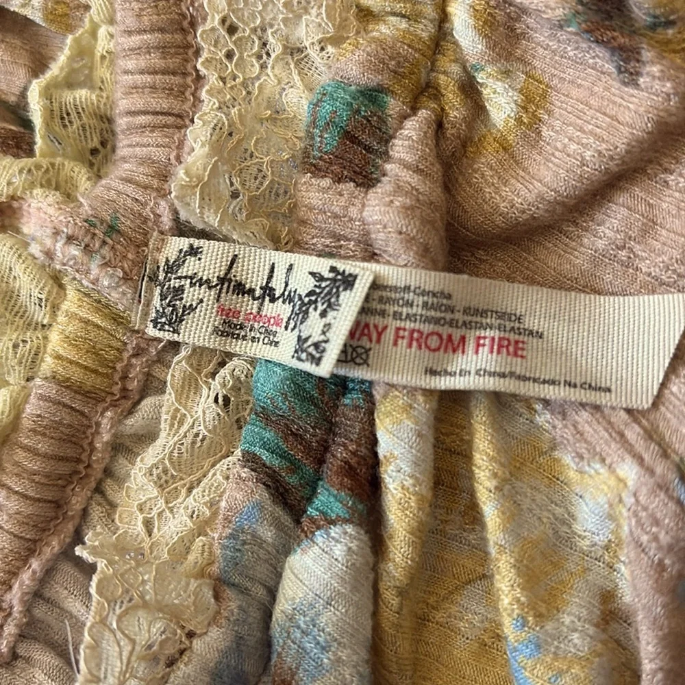 Free People Floral Print Lounge Pants - Picture 9 of 9
